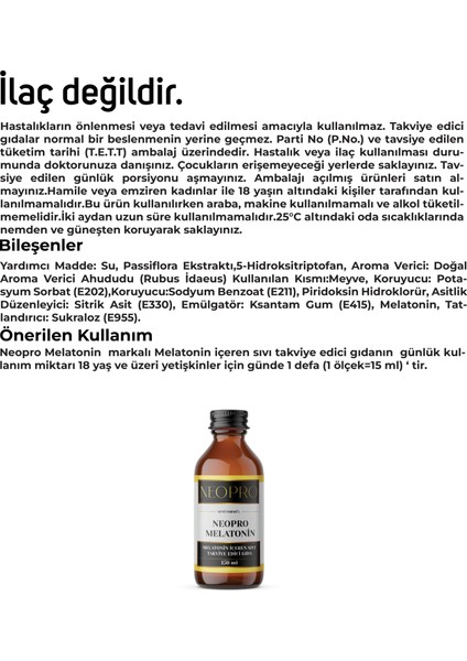 Melatonin Şurup - - 150ml