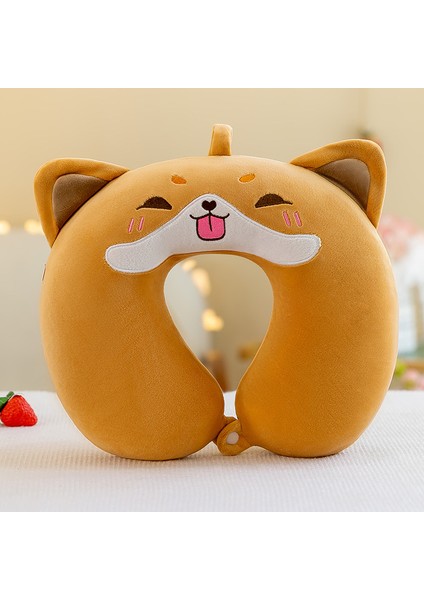 Boyun Yastığı U Şeklinde Yastık Peluş Oyuncak Araba Yastığı Ofis Şekerleme Seyahat Yastığı 250G32*32CM (Yurt Dışından)