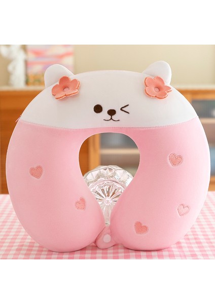 Boyun Yastığı U Şeklinde Yastık Peluş Oyuncak Araba Yastığı Ofis Şekerleme Seyahat Yastığı 250G32*32CM (Yurt Dışından)