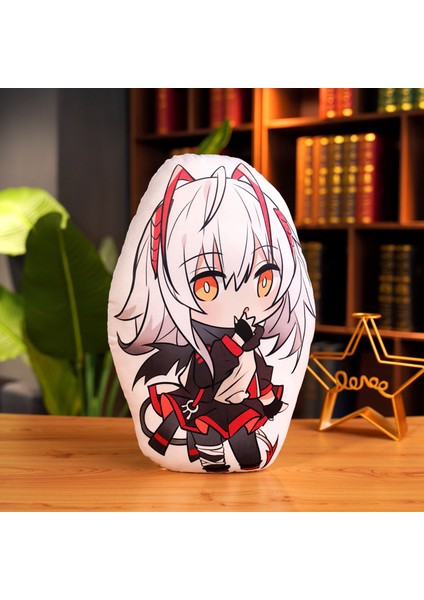 2d Animasyon Arknights Yastık Amiya Tavşan Peluş Oyuncak 400G45CM (Yurt Dışından)