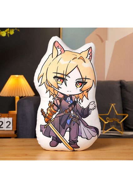 2d Animasyon Arknights Yastık Amiya Tavşan Peluş Oyuncak 400G45CM (Yurt Dışından)