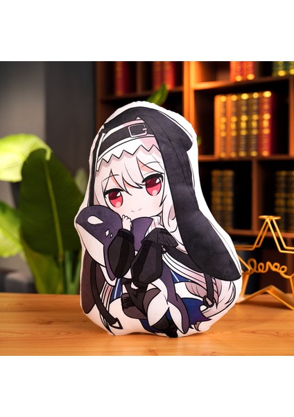 2d Animasyon Arknights Yastık Amiya Tavşan Peluş Oyuncak 400G45CM (Yurt Dışından)
