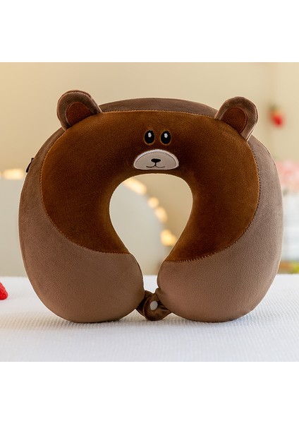 Boyun Yastığı U Şeklinde Yastık Peluş Oyuncak Araba Yastığı Ofis Şekerleme Seyahat Yastığı 250G32*32CM (Yurt Dışından)