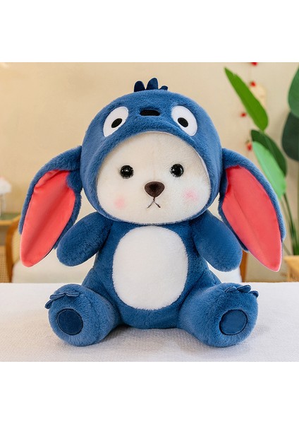 Stitch The Bear Doll, Çiftler Için Ayı Yastığı Doğum Günü Hediyesine Dönüşüyor 220G28CM (Yurt Dışından)