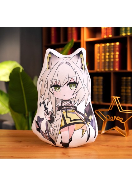 2d Animasyon Arknights Yastık Amiya Tavşan Peluş Oyuncak 400G45CM (Yurt Dışından)