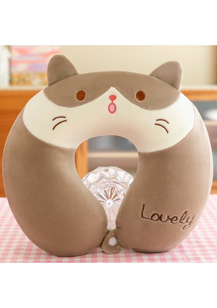 Boyun Yastığı U Şeklinde Yastık Peluş Oyuncak Araba Yastığı Ofis Şekerleme Seyahat Yastığı 250G32*32CM (Yurt Dışından)