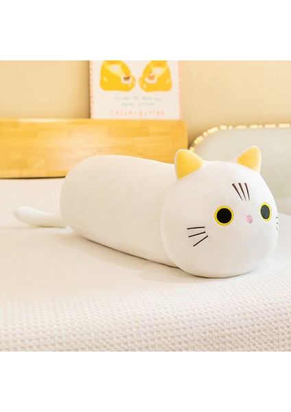 Uzun Kedi Yastık Bebek Yatak Odası Kanepe Yastığı Kızlar Uyku Yan Uyku Yastığı 820G70CM (Yurt Dışından)