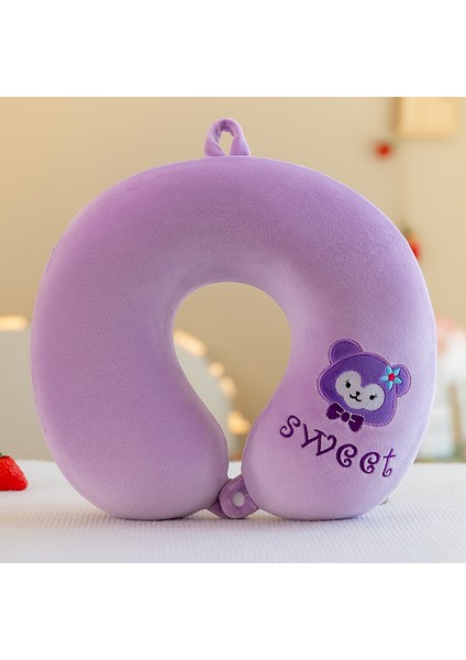 Boyun Yastığı U Şeklinde Yastık Peluş Oyuncak Araba Yastığı Ofis Şekerleme Seyahat Yastığı 250G32*32CM (Yurt Dışından)
