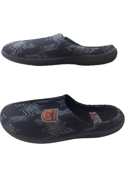 Unısex Siyah Çizgi Desenli Ev Içi Terlik GEZRR326-00 indirimleri
