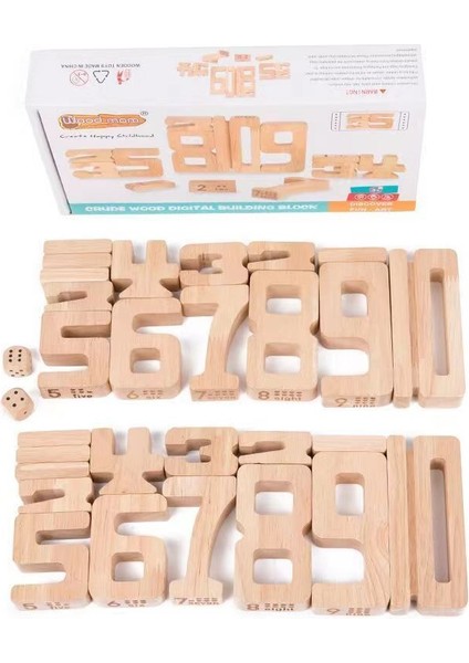3D Ahşap Yapı Taşı Oyuncak - Renkli (Yurt Dışından)