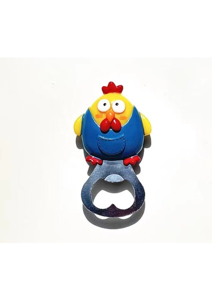 Üç Boyutlu Gündelik Tavuk Şişe Açacağı, Buzdolabı Mıknatısı Mıknatısı, Kişiselleştirilmiş Yaratıcı 3D Üç Boyutlu Bira Açacağı - Gündelik Tavuk Şişe Açacağı (Yurt Dışından)