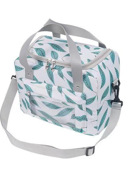 Kumaş Büyük Öğle Yemeği Çantası - Beyaz (Yurt Dışından)