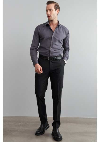 G071 Erkek Uzun Kol Gömlek Füme fiyatları