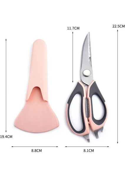 Paslanmaz Çelik Mutfak Makası - Pembe (Yurt Dışından)