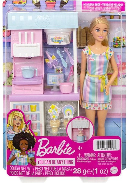 HCN46 Barbie Dondurma Dükkanı Oyun Seti, Barbie Ben Büyüyünce