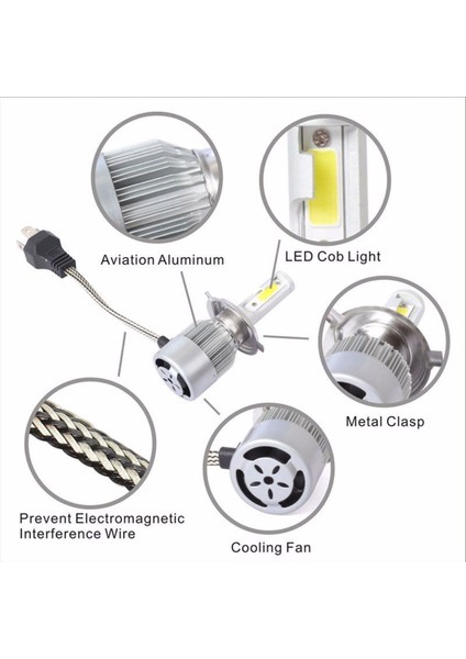 Fıat Tempra Uzun-Kısa Far Şimşek Etkili LED Xenon