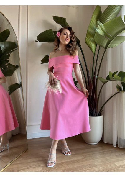 Silvain Madonna Midiboy Elbise Pembe -00063