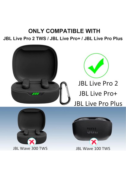 Jbl Live Pro 2 Yumuşak Mat Silikon Kılıf (Ürün Kulaklık Değildir)