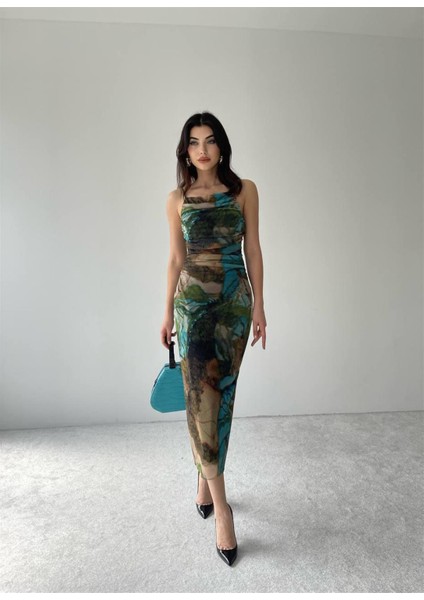 Eleni Askılı Elbise