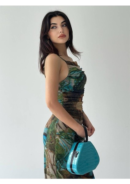 Eleni Askılı Elbise