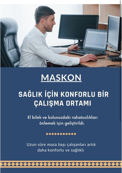 Maskon - Maus Ped - Masa Kol Dayama - Masa Bileklik - Ofis Masa Kol Dayama