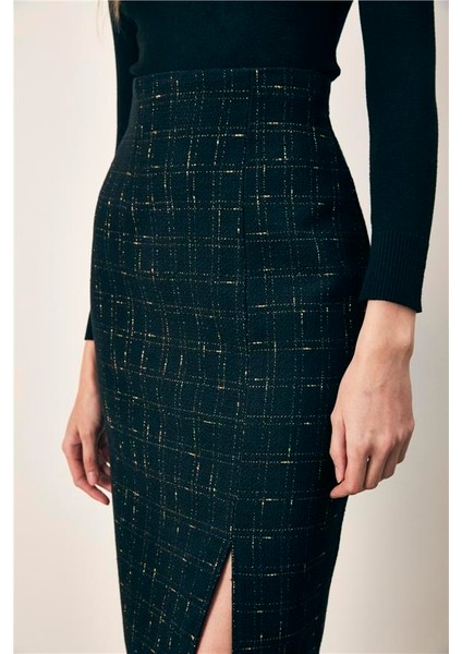 K24 1237-4508 Siyah Simli Midi Boy Etek modelleri