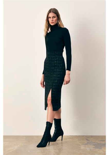 K24 1237-4508 Siyah Simli Midi Boy Etek fırsatları