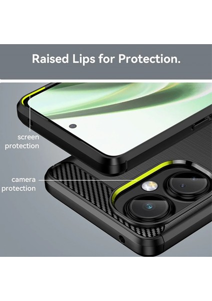 Oneplus Nord Ce 3 Lite Brushed Carbon Fiber Silikon Kılıf - Siyah AL3332 fırsatları