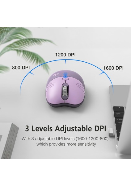 Mofii Wireless Mouse Kedi Tasarım Kablosuz Bilgisayar Notebook Usb Receiver Tak Çalıştır Pilli Fare modelleri