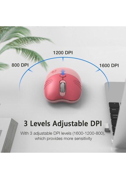 Mofii Wireless Mouse Kedi Tasarım Kablosuz Bilgisayar Notebook Usb Receiver Tak Çalıştır Pilli Fare fırsatları