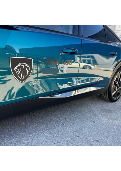 Peugeot 408 Krom Yan Kapı Çıtası 4 Kapı 2022> Paslanmaz Çelik