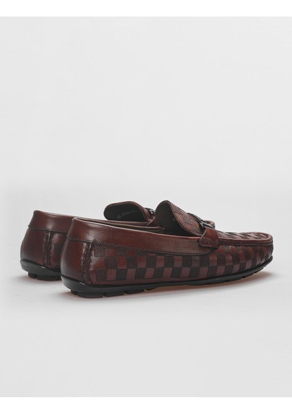 Deri Kahverengi Toka Detaylı Erkek Loafer modelleri
