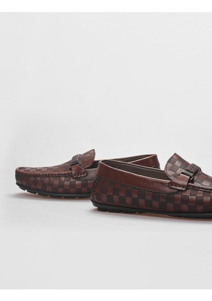 Deri Kahverengi Toka Detaylı Erkek Loafer fırsatları