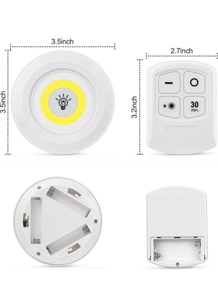 3 Lü Uzaktan Kumandalı LED Panel Beyaz Işık fiyatları