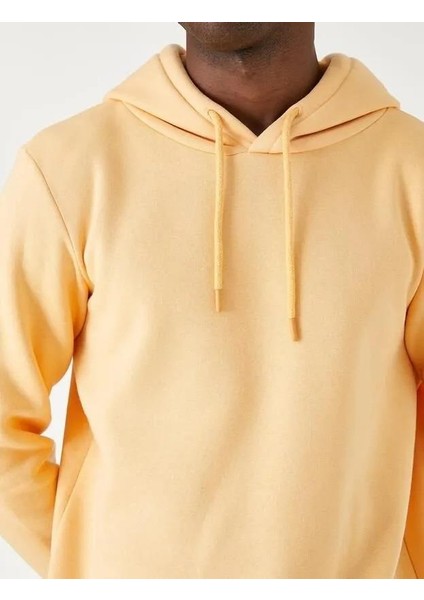 Basic Kapşonlu Sweatshirt Uzun Kollu Ribanalı modelleri