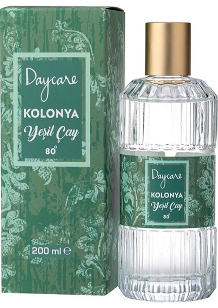 Cam Şişe Yeşil Çay Kolonya 200 Ml
