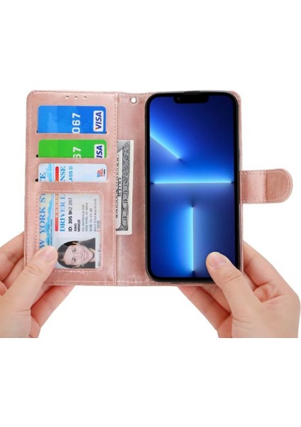 iPhone 14 Pro Max Için 6.7 Inç Anti-Çizelge Çılgın At Dokusu Pu Deri Telefon Flip Cüzdan Kılıf Katlanabilir Stand Koruyucu Cep Telefonu Kapak Golü Altın (Yurt Dışından) modelleri