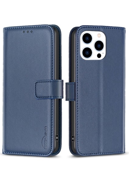 iPhone 14 Pro Max Pu Deri Deri Flip Cüzdan Kılıfı Katlama Stand Telefon Kapak-Meyve (Yurt Dışından)
