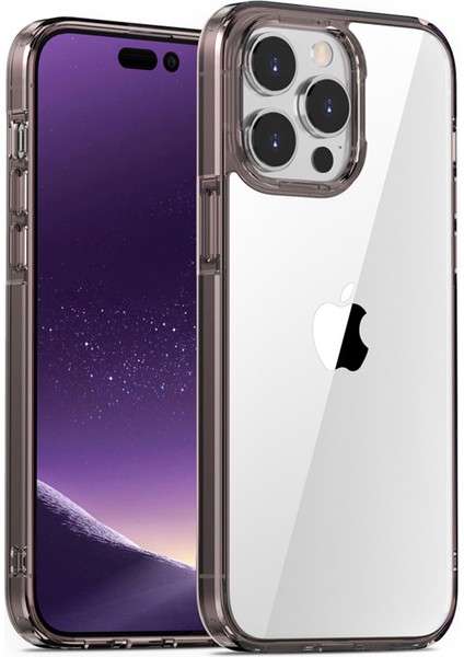 iPhone 14 Için Aurora Serisi Plus Crystal Clear Pc+Tpu Back Cover Airgag Airgag Anti-Drop Anti-Çizelge Anti-Çizelge Case-Coffee (Yurt Dışından)