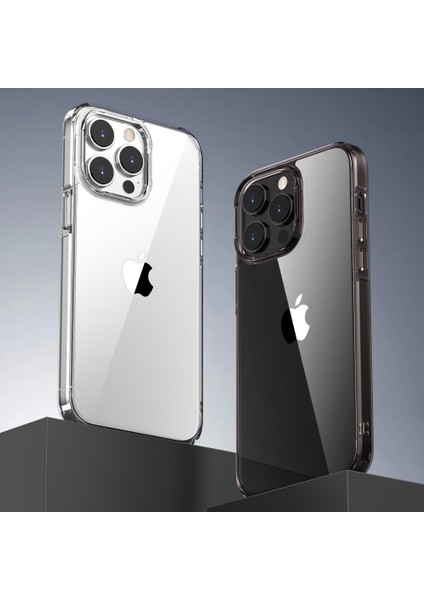 iPhone 14 Için Aurora Serisi Plus Crystal Clear Pc+Tpu Back Cover Airgag Airgag Anti-Drop Anti-Çizelge Anti-Çizelge Case-Coffee (Yurt Dışından)