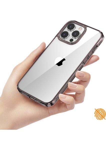 iPhone 14 Için Aurora Serisi Plus Crystal Clear Pc+Tpu Back Cover Airgag Airgag Anti-Drop Anti-Çizelge Anti-Çizelge Case-Coffee (Yurt Dışından)