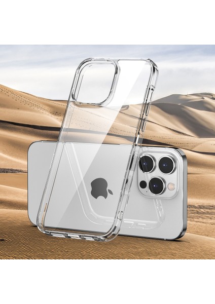 iPhone 14 Için Aurora Serisi Plus Crystal Clear Pc+Tpu Back Cover Airgag Airgag Anti-Drop Anti-Çizelge Anti-Çizelge Case-Coffee (Yurt Dışından)