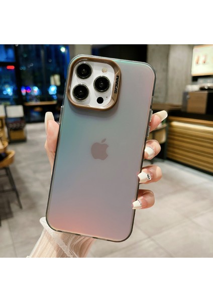 iPhone 14 Pro Maks Gradyan Renkli Telefon Kabuğu Için Şok Geçirmez Kılıf (Yurt Dışından)