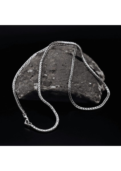 Gümüş Tilki Kuyruğu Zincir 925 Ayar Gümüş 2 mm