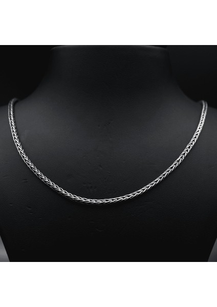 Gümüş Tilki Kuyruğu Zincir 925 Ayar Gümüş 2 mm fırsatları