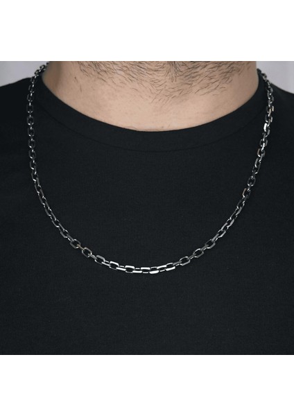 Gümüş Gemici Zincir 925 Ayar Gümüş 5 mm indirimleri