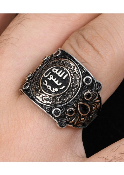 Gümüş Mührü Şerif 925 Ayar Gümüş Erkek Yüzüğü