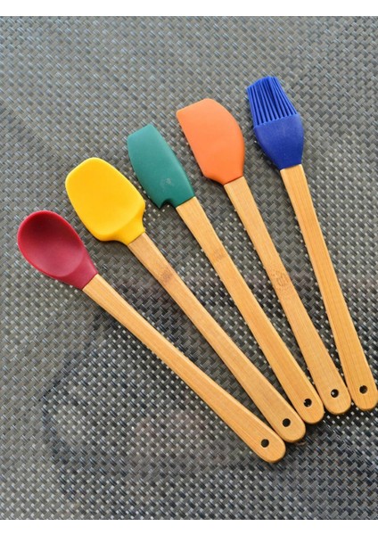 Bune Box Mini Bambu Spatula Seti 5'li