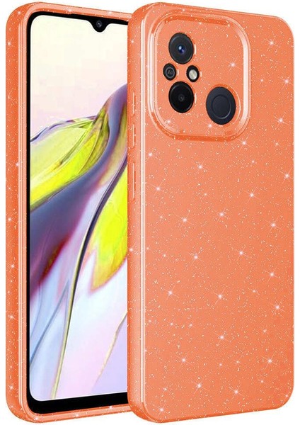 Xiaomi Redmi 12C Kılıf Kamera Korumalı Simli Lüks Koton Kapak