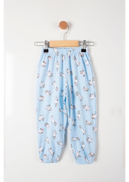 Sevimli Unicorn Baskılı Pijama Takımı